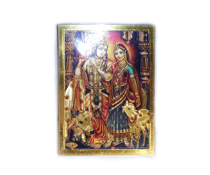 20251009_152441 Ímã de geladeira dourado Radha e Krishna