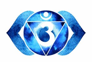 Chakra do Terceiro Olho (Ajna) 📍 Localização: No meio da testa, entre as sobrancelhas