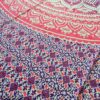 Colcha indiana ou painel decorativo de mandala rosa e lilás (2,40m x 2,10m)