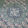 20250414_112701 Colcha indiana ou painel decorativo Mandala Paisley preto bege e verde 2m
