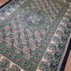 20250414_112707 Colcha indiana ou painel decorativo Paisley preto bege e verde 2,10m