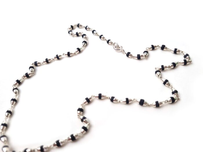 Kanthi shyam black tulasi com acabamento em para 925