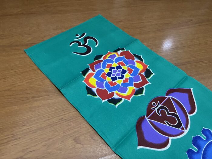 IMG_3768 Panô dos 7 chakras especial para parede verde e color 1,80m
