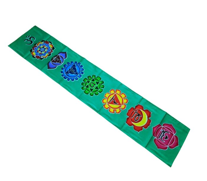 fotos site - base Panô dos 7 chakras especial para parede verde e color 1,80m