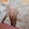 Choli para usar com Sarees dourado com laço nas costas