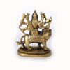 20250718_143836 Estátua indiana da Deusa Durga e o leão de metal brass 9cm