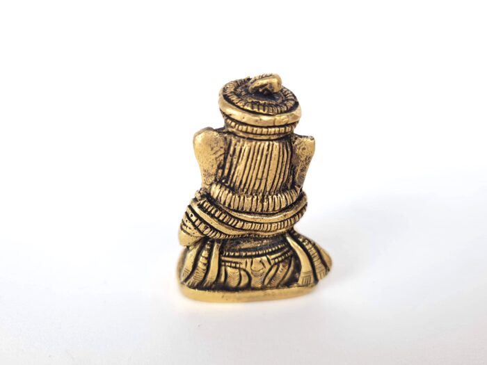 Miniaturas de Ganesha tocando instrumentos musicais 5cm de altura