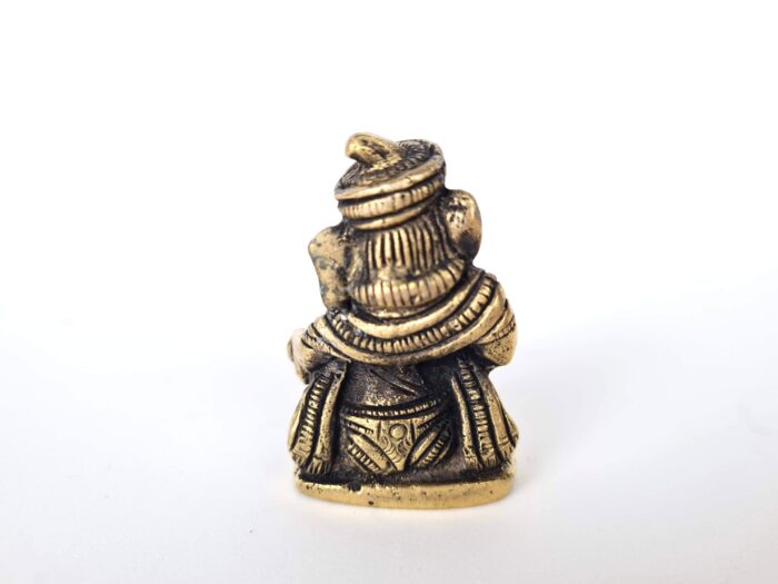 Miniaturas de Ganesha tocando instrumentos musicais 5cm de altura