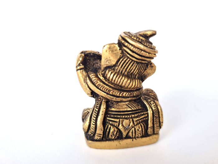 Miniaturas de Ganesha tocando instrumentos musicais 5cm de altura