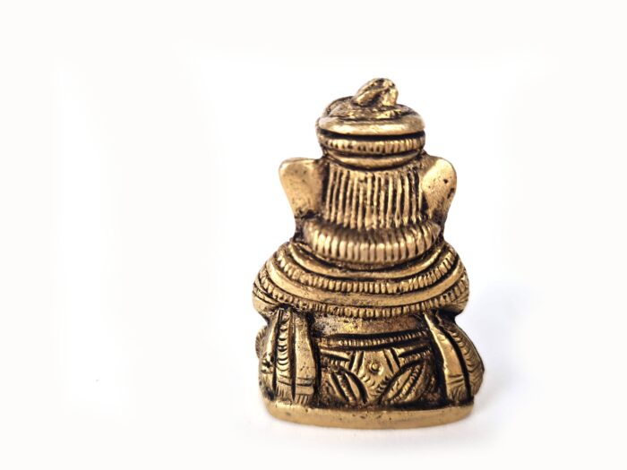 Miniaturas de Ganesha tocando instrumentos musicais 5cm de altura