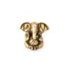 Estátua Mini do Deus Ganesha em metal brass com doce laddu nas mãos 3cm
