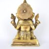 Estátua de Ganesha em Brass com Quatro braços e atributos 14cm