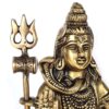 20250718_145732 Estátua do Deus Shiva em lótus com tridente removível em brass 15m