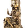 20250718_145803 Estátua do Deus Shiva em lótus com tridente removível em brass 15m