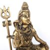 20250718_145823 Estátua do Deus Shiva em lótus com tridente removível em brass 15m