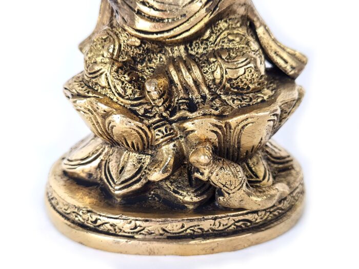 20250718_150117 Estátua de Ganesha em Brass com Quatro braços 20cm