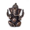20250718_150404 Estátua de Ganesha em Metal Escuro – Acabamento Envelhecido Esta escultura representa Sri Ganesha, o amado deus da sabedoria, dos inícios e da remoção de obstáculos, sentado em pcmosição de lótus (padmasana) 13