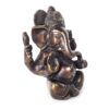 20250718_150417 Estátua de Ganesha em Brass escuro do sul da Índia 13cm