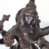 Estátua Ganesha Nritya Ganapati em Metal Escuro do Sul da Índia 23 cm
