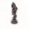 Estátua Ganesha Nritya Ganapati em Metal Escuro do Sul da Índia 23 cm
