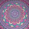 20250811_153039 Colcha indiana ou painel decorativo de mandala pink e roxo (2,40m x 2,10m)
