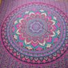 20250811_153102 Colcha indiana ou painel decorativo de mandala pink e roxo (2,40m x 2,10m)