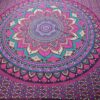 20250811_153135 Colcha indiana ou painel decorativo de mandala pink e roxo (2,40m x 2,10m)