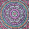 20250811_153158 Colcha indiana ou painel decorativo de mandala pink e roxo (2,40m x 2,10m)