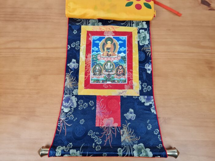 Painel de obra de arte Thangka Thangka Budista de Buda Shakyamuni