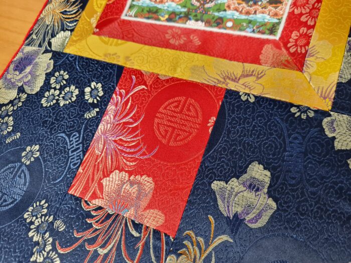 Painel de obra de arte Thangka Thangka Budista de Buda Shakyamuni e mestres