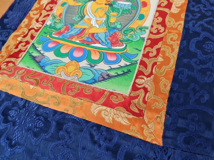 Painel de obra de arte Thangka Manjusri Bodhisattva