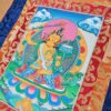 Painel de obra de arte Thangka Manjusri Bodhisattva