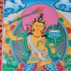 Painel de obra de arte Thangka Manjusri Bodhisattva