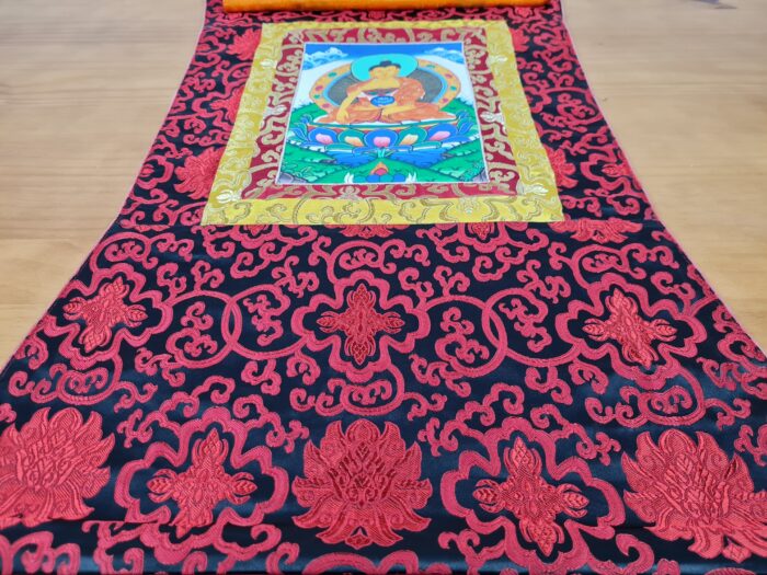 Painel de obra de arte Thangka Buda Shakyamuni
