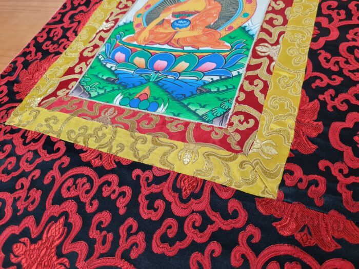 Painel de obra de arte Thangka Buda Shakyamuni