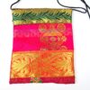 20250825_170020 Bolsinha indiana multiuso de patchwork de saree rosa coral e coloridos