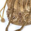 20250918_210402 Bolsa Clutch Pouch Indiana luxo com pedrarias bordadas dourada