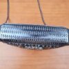 Bolsa indiana de metal black mosaico de pedras naturais madrepérolas