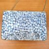 Bolsa indiana de metal mosaico de pedras naturais madrepérolas com dourado