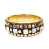 Bracelete indiano Rajasthan mosaico de madrepérolas com dourado