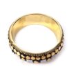 Bracelete indiano Rajasthan mosaico de madrepérolas com dourado