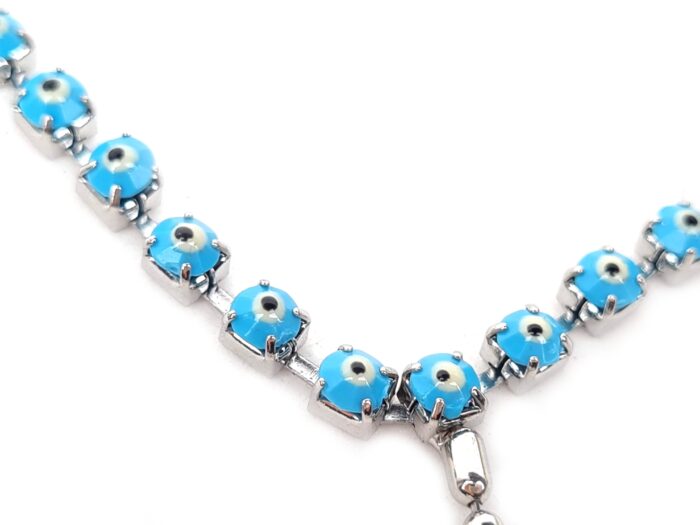 20250923_163539 Payal ring Pulseira de pé com anel Olho Grego azul