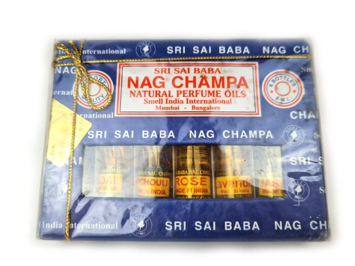 Kit 6 essências perfume Nag Champa Sai Baba com 3m cada