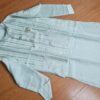 Jacket Kurta Set em Seda Verde Menta Banarasi com Broche