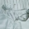 Jacket Kurta Set em Seda Verde Menta Banarasi com Broche