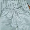 Jacket Kurta Set em Seda Verde Menta Banarasi com Broche