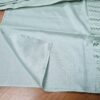 Jacket Kurta Set em Seda Verde Menta Banarasi com Broche