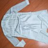 Jacket Kurta Set em Seda Verde Menta Banarasi com Broche