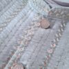 Jacket Kurta Set em Seda Verde Menta Banarasi com Broche