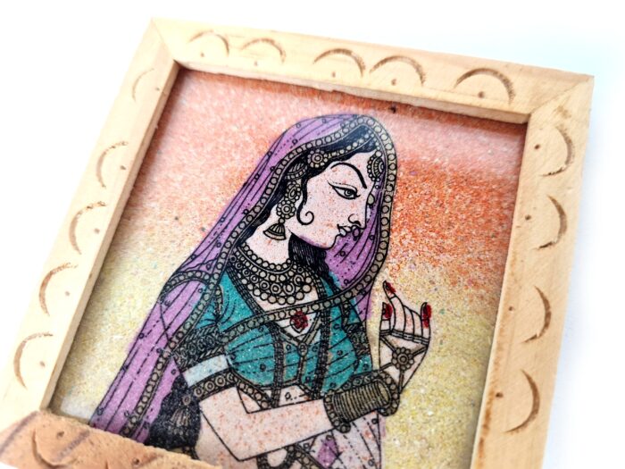 20250923_155448 Conjunto de portas-copos indiano artesanal estampa de Radharani
